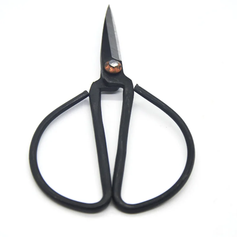 forged carbon steel scissors china traditional household bonsai scissor copper rivet vintage design