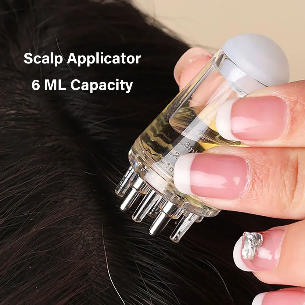 

Portable Scalp Applicator Head Massager Roller Ball Brush 6ML Hair Essential Oil Liquid Applicator Massage Comb head massager