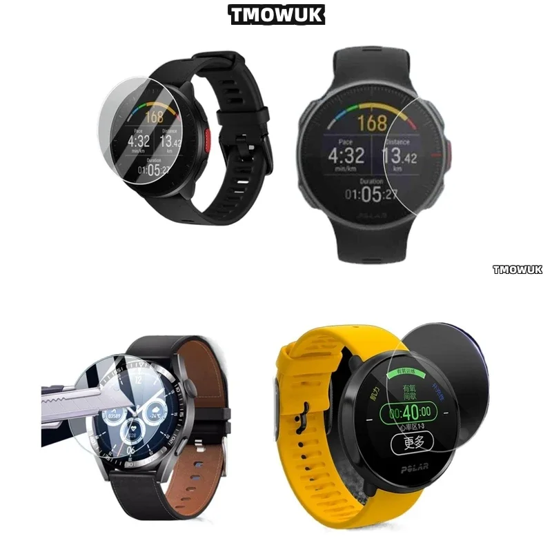 Protector de Pantalla HD de Vidrio Templado para Relojes Polar Vantage V V2 M M2 M3 Ignite 2 Pacer Pro Grit X Pro Unite Polar M200