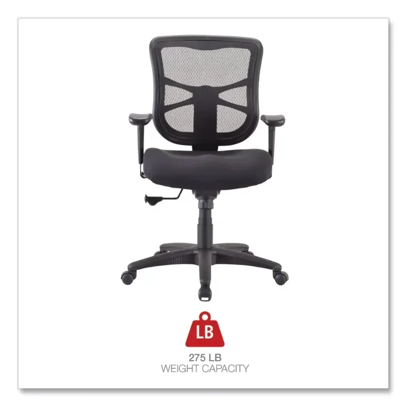 Mid-back Mesh Task Office Chair, Preto, 275 lb