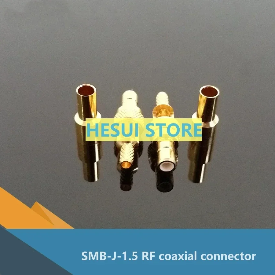 1/3/5pcs SMB-J-1.5 RF coaxial connector copper gold-plated SMB male open skylight welding 50Ω