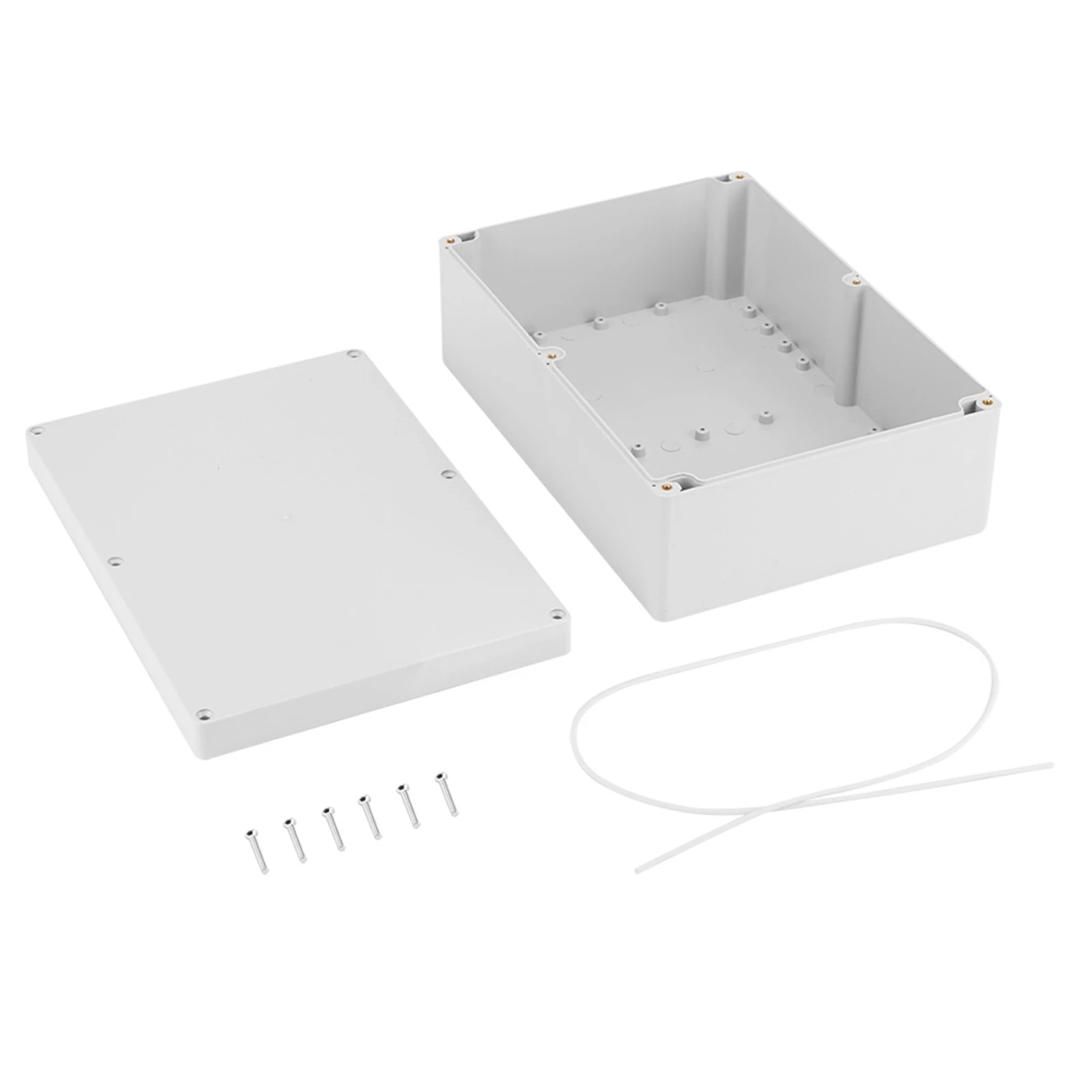 

263*185*95mm Water resistant White Plastic Enclosure Project Case DIY Junction Box Enclosure Project Case Plastic Junction Box