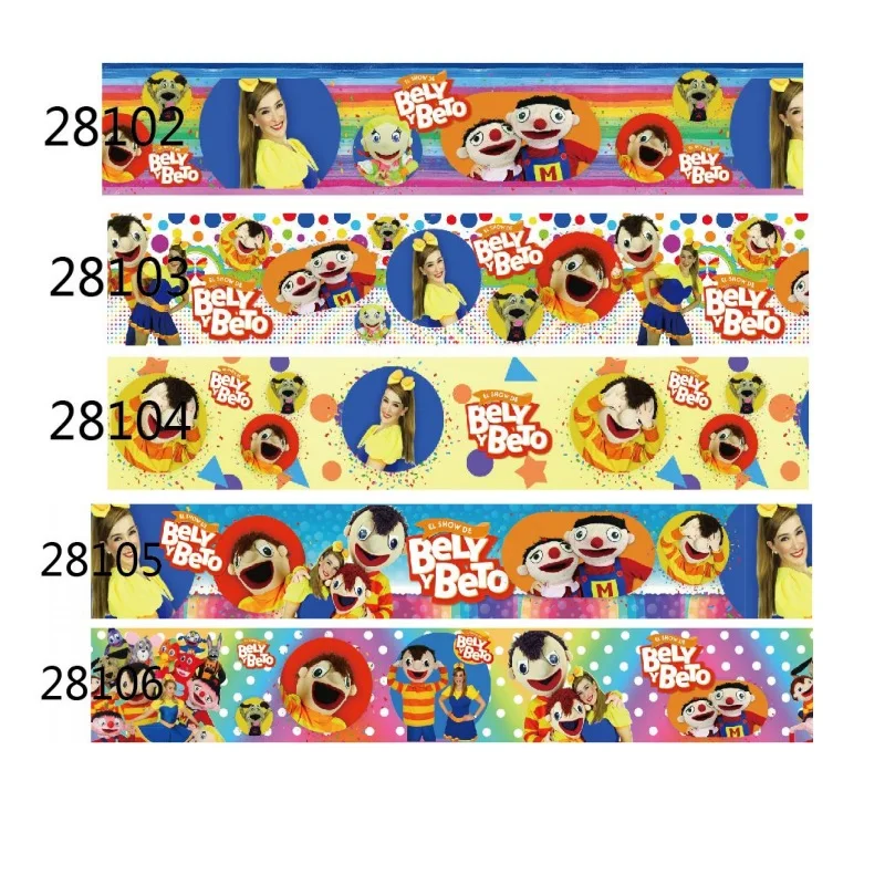 

10yards Cartoon Printed Grosgrain Ribbon for Hairbows DIY Sewing Accessories Crafts Materials