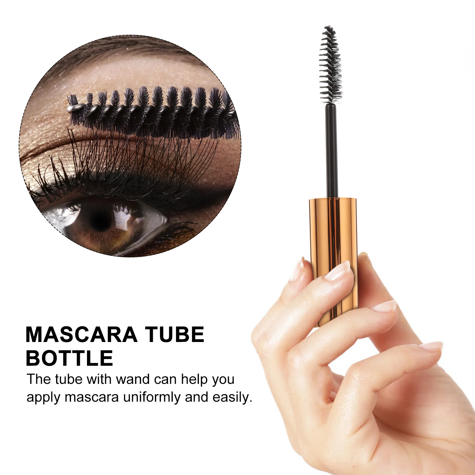 

10Pcs Lash Growth Serum Mascara Container Refillable Transparent Tube Bottle Plastic Durable for Eyelash Cream Travel Use
