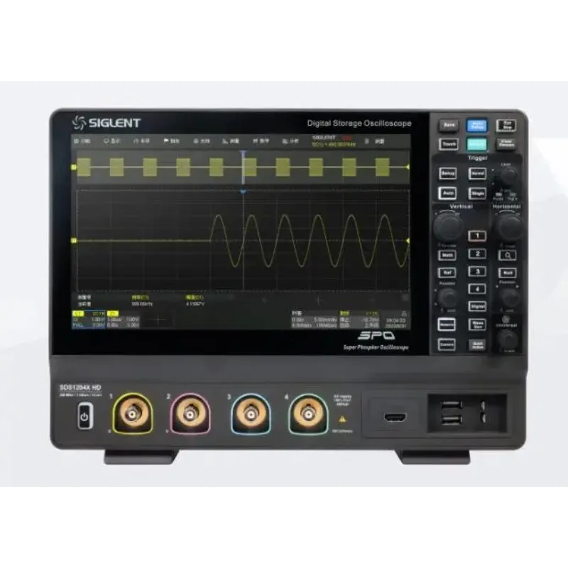 High Resolution Digital Oscilloscope for SIGLENT SDS1072X SDS1074X SDS1102X SDS1204X HD Touch Screen with 7 inch Display