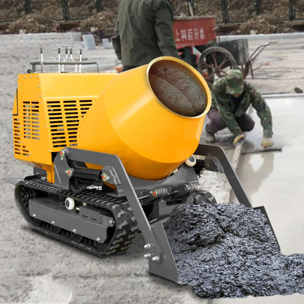Factory Price Concrete Mixer Machine Self Loading Trackd Portable Mini Dumper for Construction