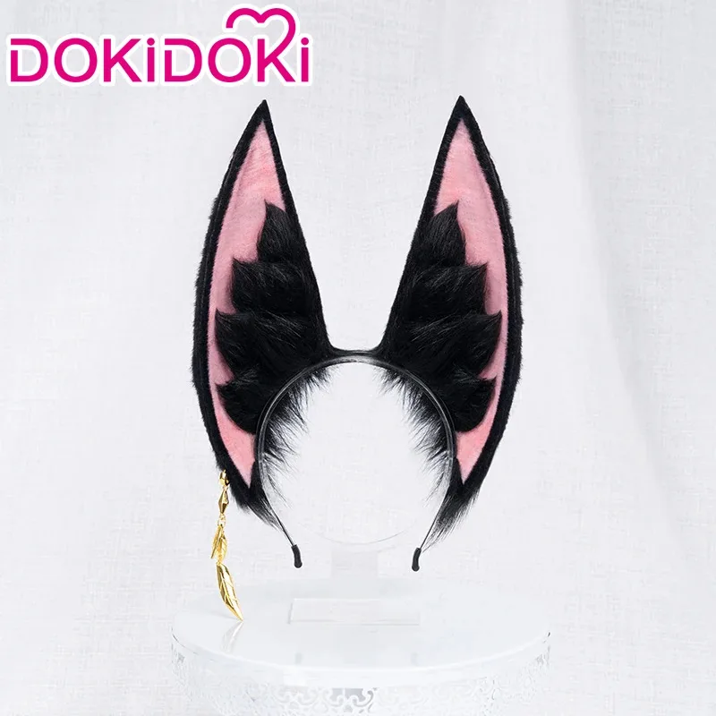 LQIN STOCK Tighnari شعر مستعار لعبة Genshin تأثير شعر مستعار تأثيري DokiDoki Tighnari تأثيري الشعر Dendro Sumeru مرونة الأذن هالوين