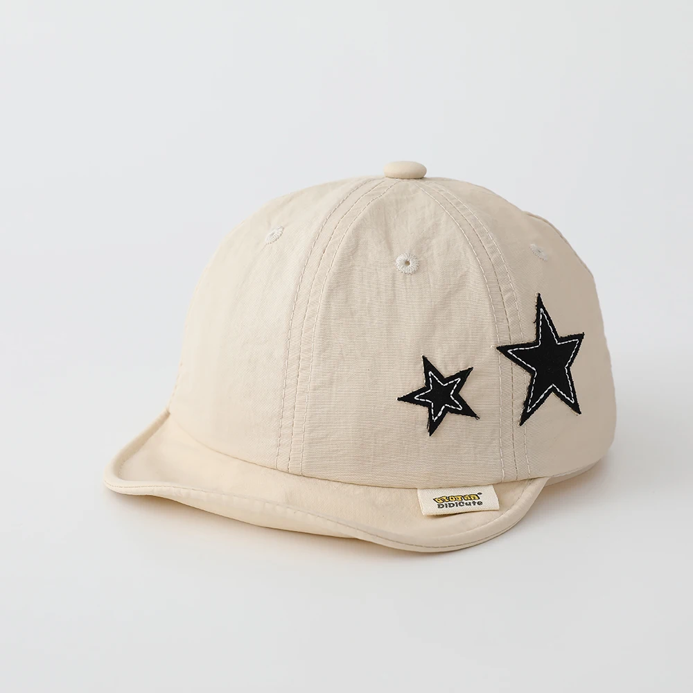 Korean-style fashionable embroidered star quick-drying soft-brimmed baseball cap - ideal for casual outings and sun protection view 5