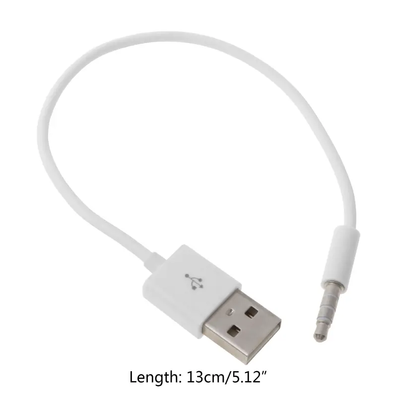 USB 3.5mm Data Sync Charging Cable Adapter for Apple iPod Shuffle 2nd - 6