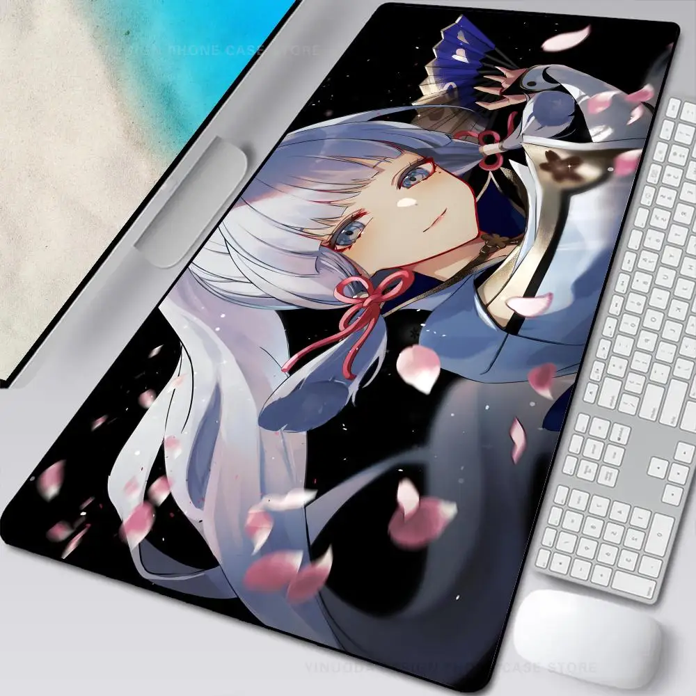 

Kamisato Ayaka Genshin Impact Mouse Mat Desk Mat With Pad Gaming Accessories Prime Gaming XXL Keyboard Pad Stitch Padding Mat