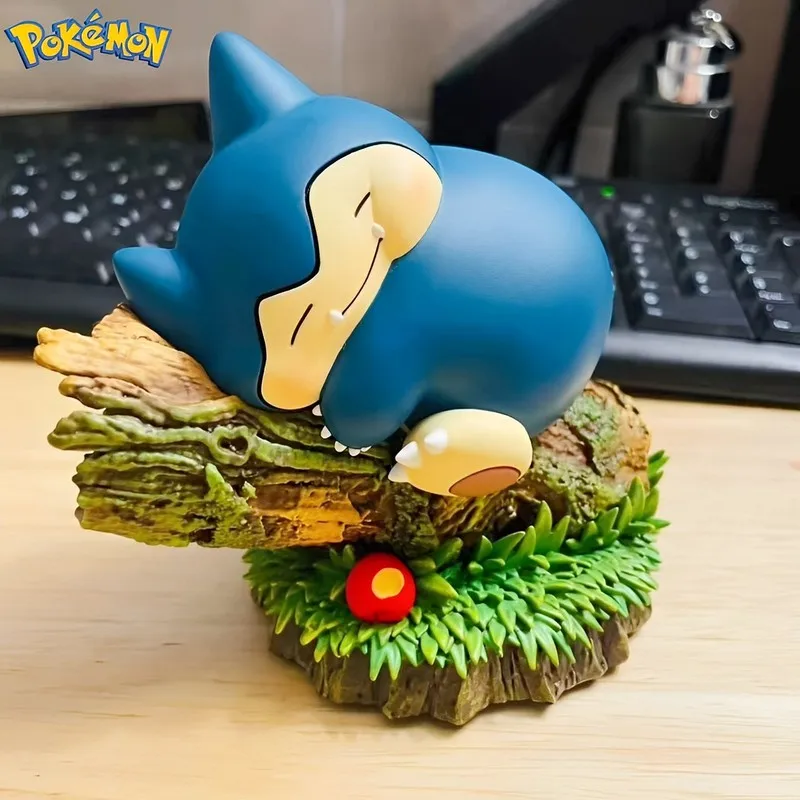 Tomey Ppap Gk Little Fat Snorlax Fat The Snow Series  Pokémon Collectible Figure Anime Peripherals Desktop Ornaments Model Toy