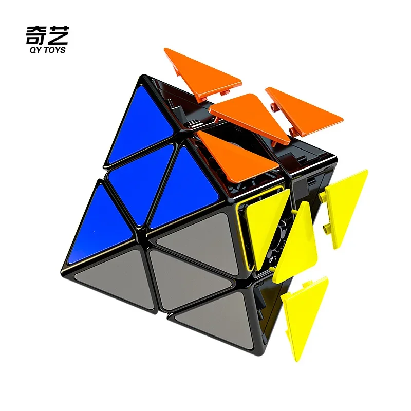 [CubeFun]QiYi FTO 2x2 Skewb Diamond Magnetic Magic Cube Rotating Octahedron Stickerless Educational Toys Children For Gifts