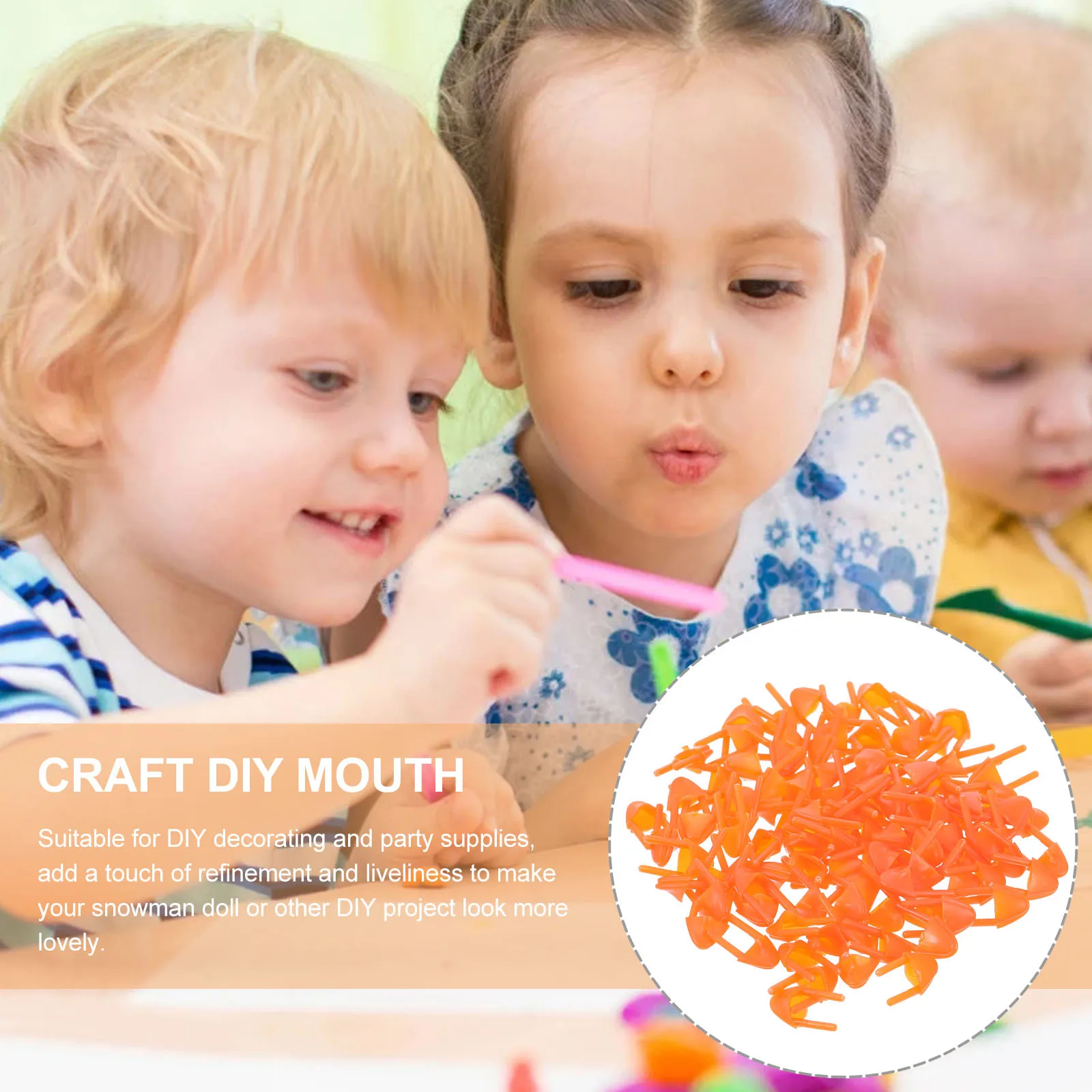 

100pcs Duckbill Plug-In Cartoon Diy Mouth Plastic Animal Mouths Christmas Crafts Decor Fake Birds Mouth Plastic Diy Supplies