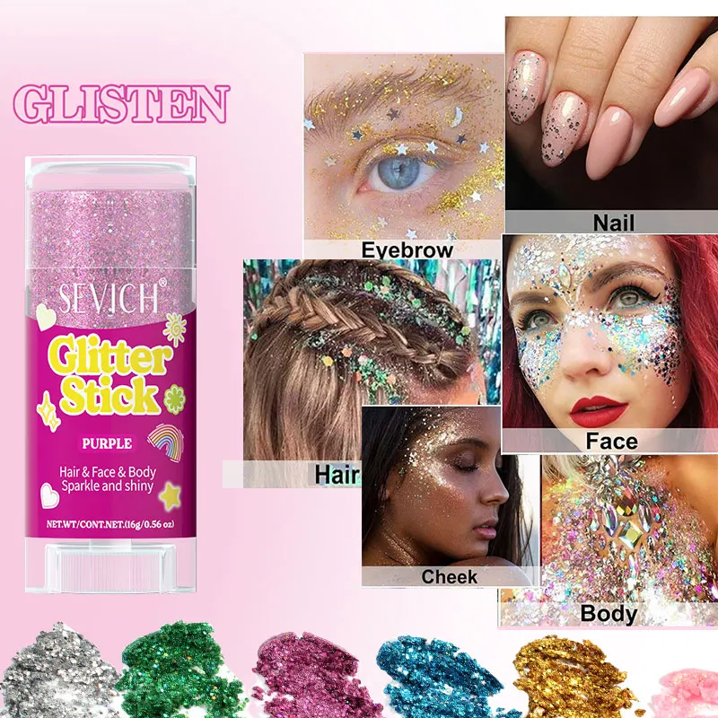アイグリッター ネイル ヘア ボディ フェイス ジェル 多機能メイクアップデコレーション 接着剤不要 化粧品 ヘアグリッター カーニバル フェスティバルメイクアップ