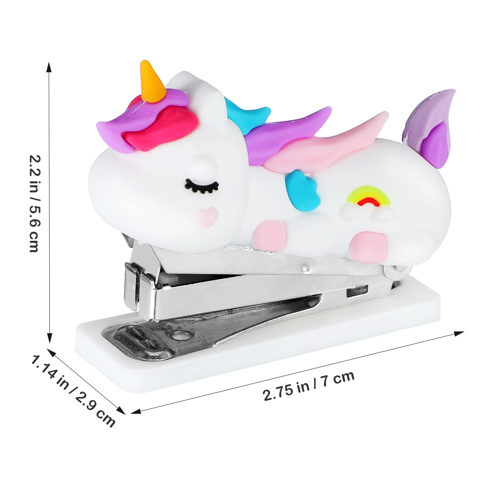 Mini Cute Portable Handheld Stapler For Office School Home Small Stapler Lightweight Compact Design Kids Teacher Stationery