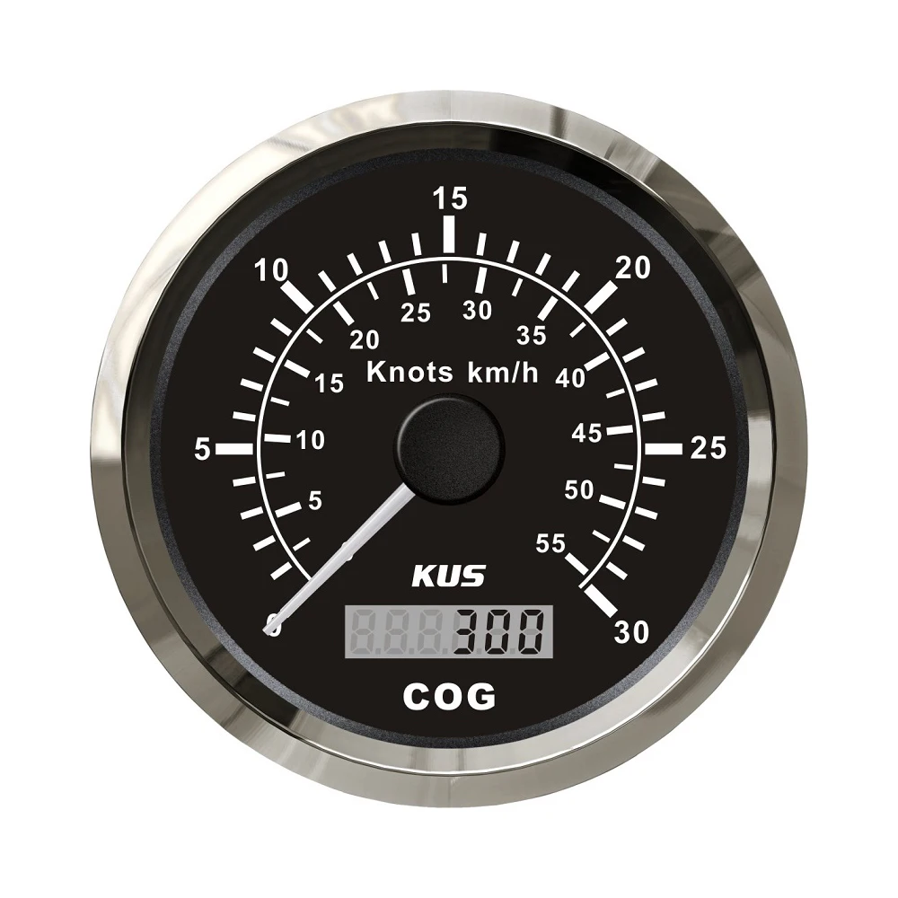 Kus 85Mm Universele Gps Snelheidsmeter Snelheidsmeter Met Koers Over De Grond Voor Bootjachten Met Rood Geel Achtergrondverlichting
