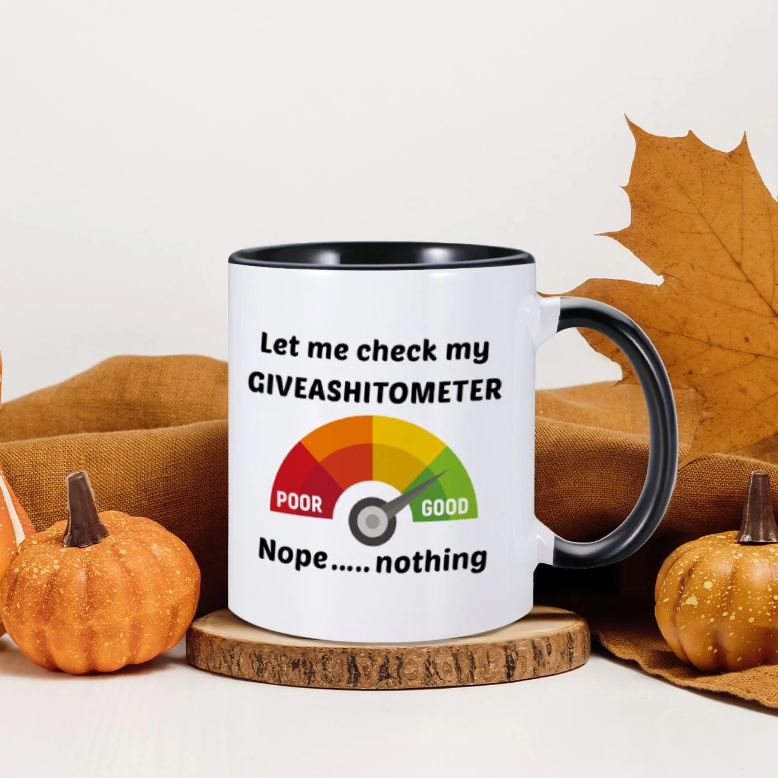 Let Me Check My Giveashitometer Funny Novelty Office Mug Office Appreciation Gift for Boss Coworker Leaving New Work 11oz Mugs