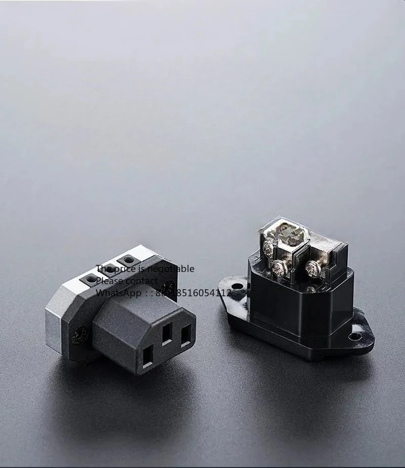 

Power cord extension cable computer 90 degree elbow three hole ultra-thin male and female plug computer c13 to c14