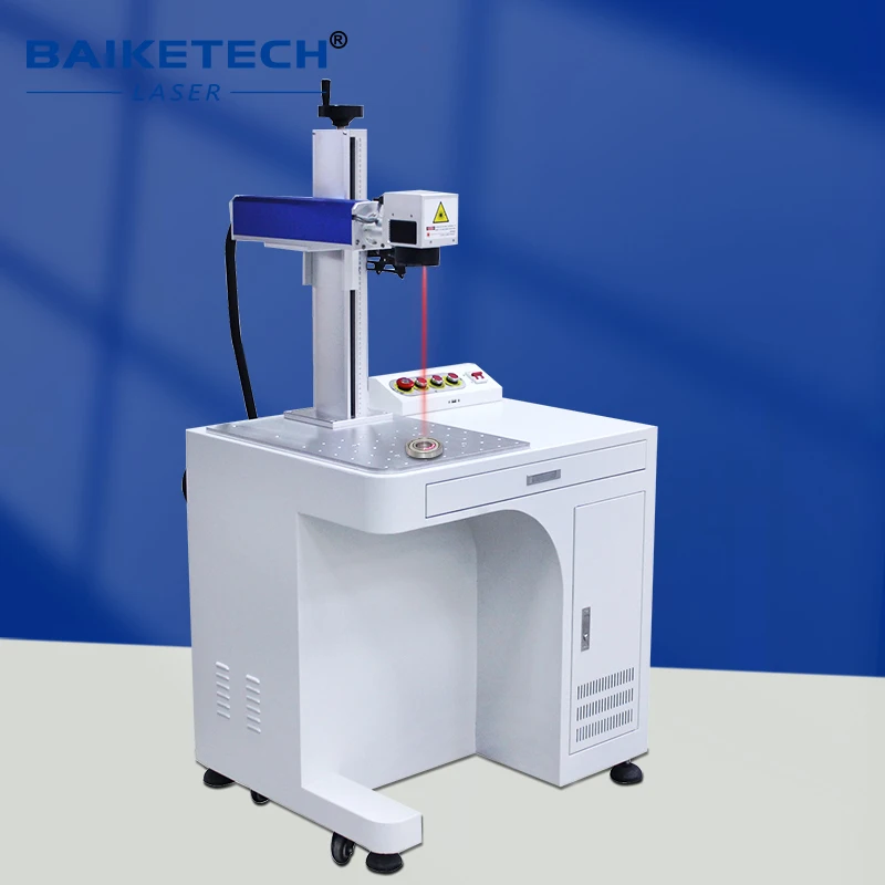 100W JPT Desktop Portable Fiber Laser Marking Engraving Marker Machine for Metal Steel Copper Aluminum
