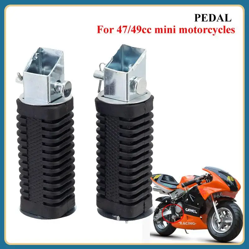 Universelle Motorrad-Fußrasten - Fußstützen für 47cc 49cc Mini-Motor, Pocket Dirt Pit Bike, Robust für den Täglichen Gebrauch des Fahrers