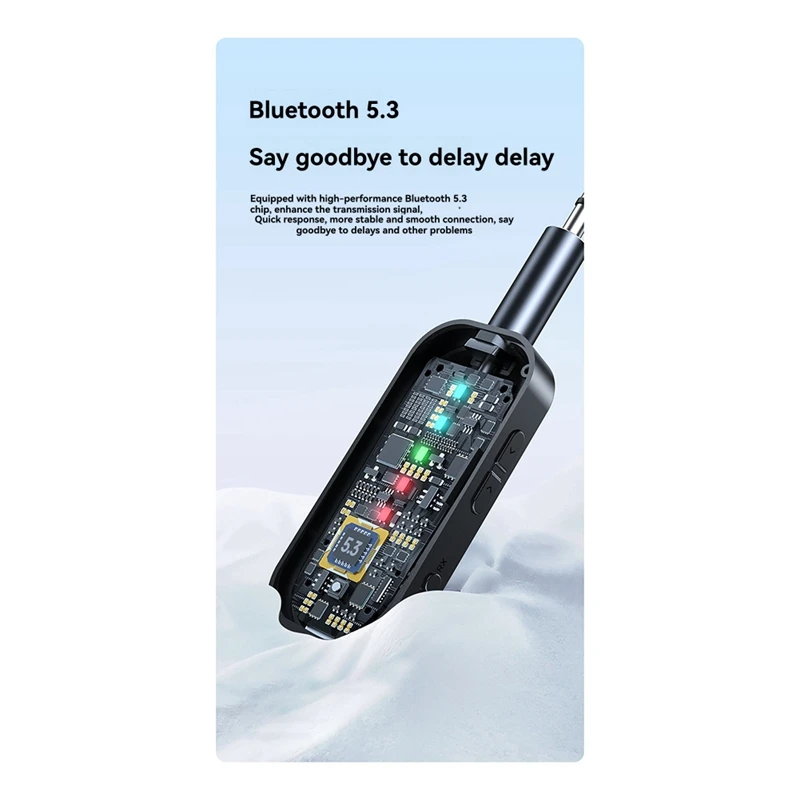 2 в 1 Bluetooth-передатчик, аудиоприемник 3,5 мм AUX TF с микрофоном, громкая связь, стерео музыкальный беспроводной адаптер для ТВ, ПК, автомобиля