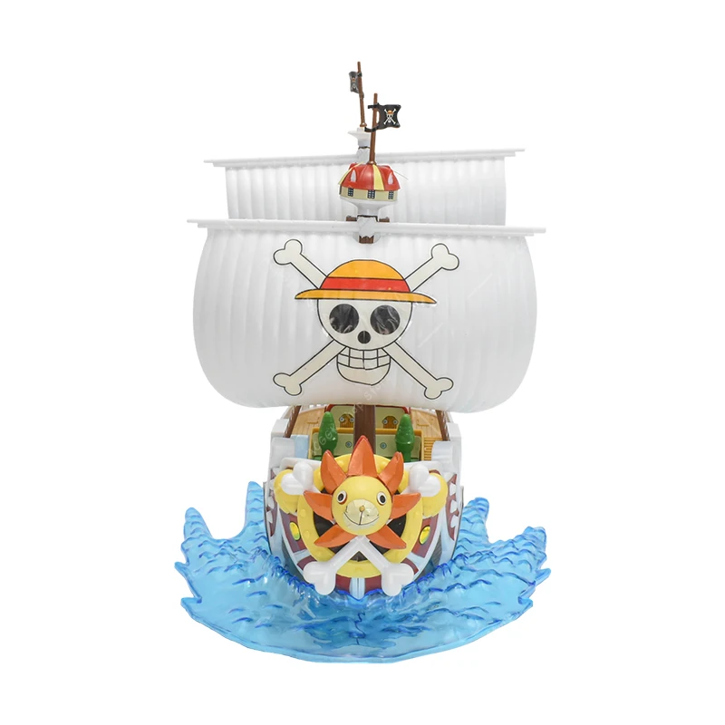 Bandai Anime One Piece Thousand Sunny Going Merry Model DIY Assembled Boat Models Figure Collection Model Assembled Ship Toy New