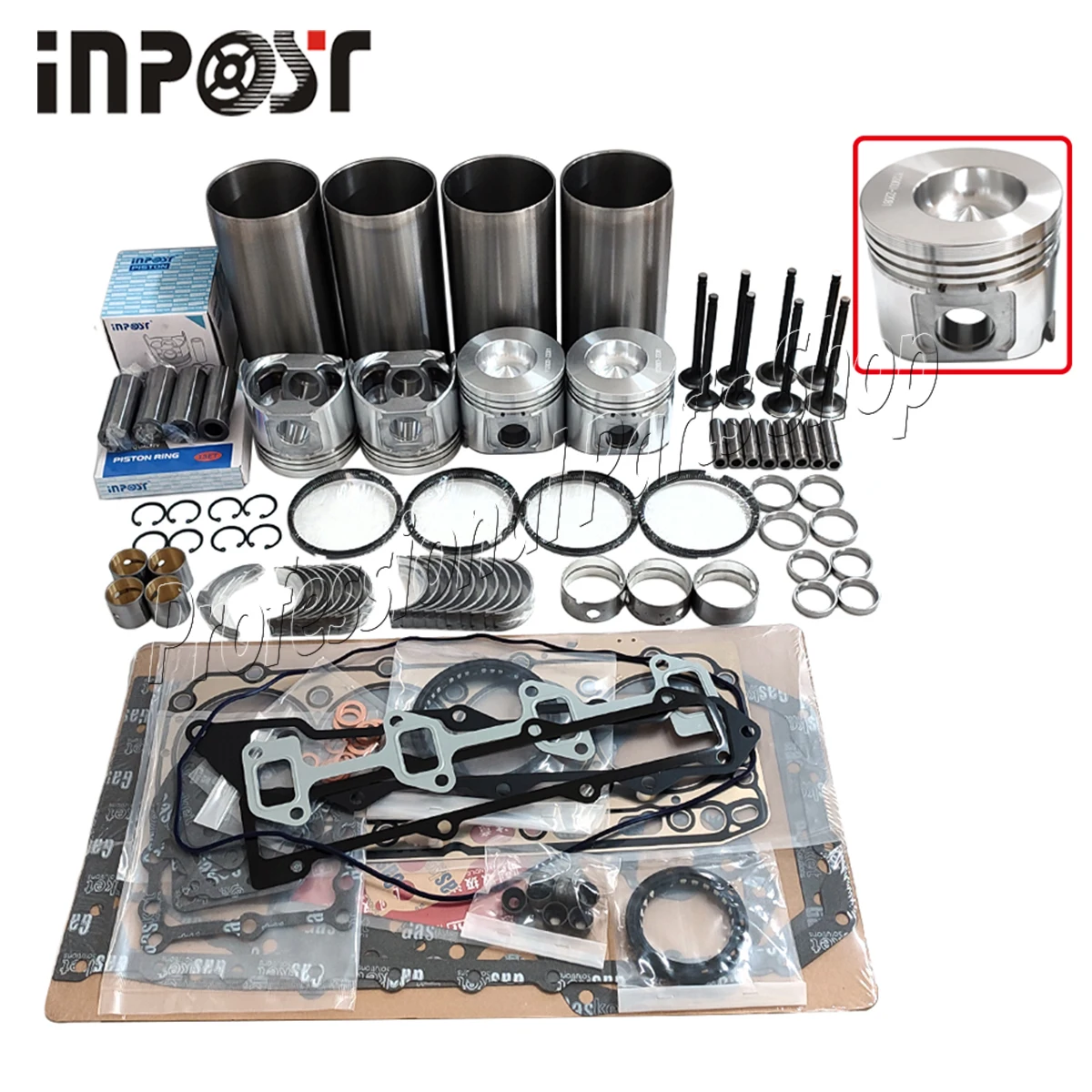 

Комплект для капитального ремонта двигателя 4TNE88 для погрузчиков, экскаваторов и мини-погрузчиков Yanmar 4TNE88