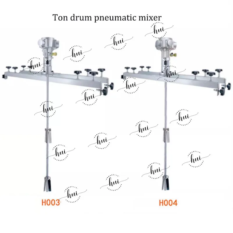 New Pneumatic 1 Ton Air Agitator IBC Tank Mixer Machine 1000L Commercial Barrel Drum Stirrer with Support Hanger