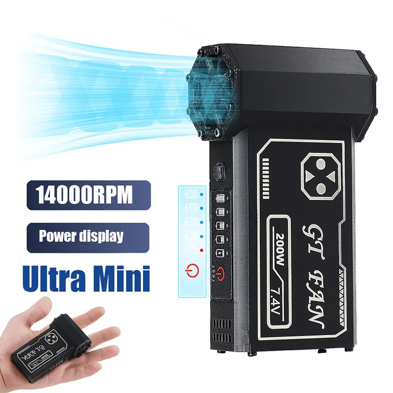 

New 140,000RPM Air Blower Turbo Jet Fan Electric Power Display Handheld Mini Dust Cleaner High Speed Duster Gun Cleaning Tool