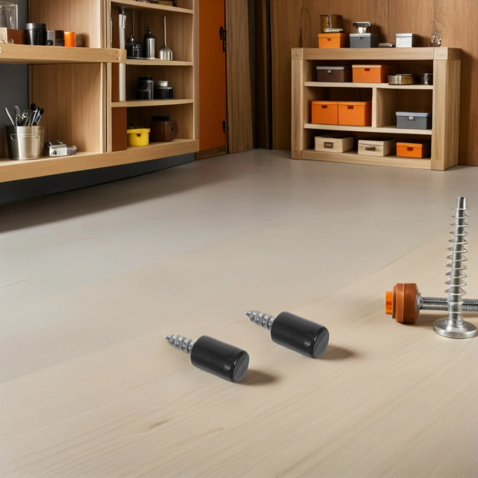 

200Pcs Shelf Pins for Cabinet Self-Tapping Screws with Anti-Slip Sleeves Durable Support for Kitchen Wardrobes Bookcases