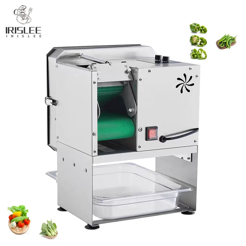 Small Desktop Vegetable Cutter Machine Supports Slice Shred Segment Garlic Scapes Celery Carrot Leek Green Pepper