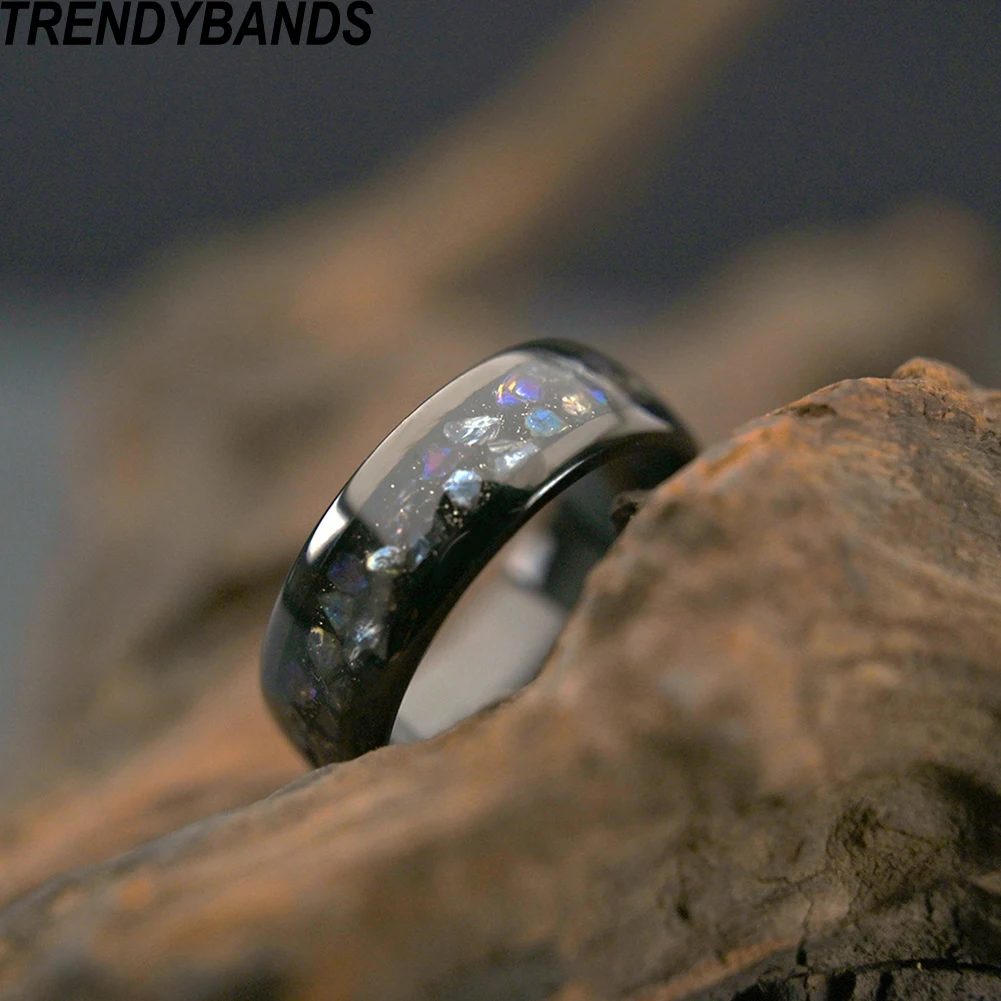 8mm Tungsten Carbide Rings Wed - Fitness Tracker Band recension och pris