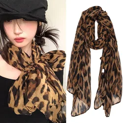 2024 New Winter Scarf Leopard Print Scarf Retro Thickened Warm Cashmere Scarves Luxury Scarves Fashion Shawl Women Men Shawls