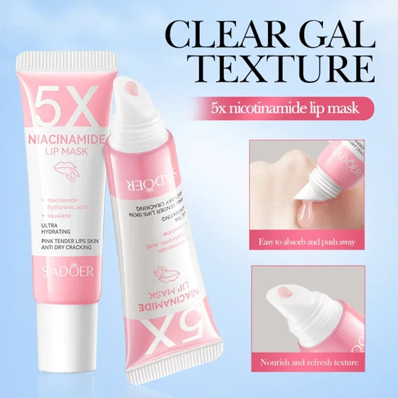 Exfoliating Lip Pink Treatment Reduce Lip Lines Improve Dryness Moisturizing Remove Dark Lip Balm Lightening Melanin Mask Gloss
