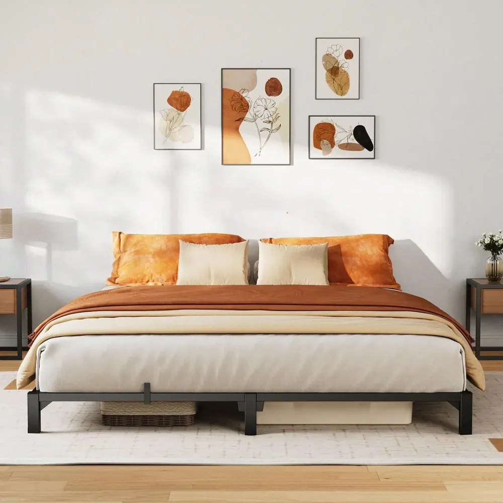 

Frame Twin Size, 6 Inch Metal Platform, No Screws Needed, No Box Spring Needed, Heavy Duty, 800 Lbs Capacity, ToolFree Assembly