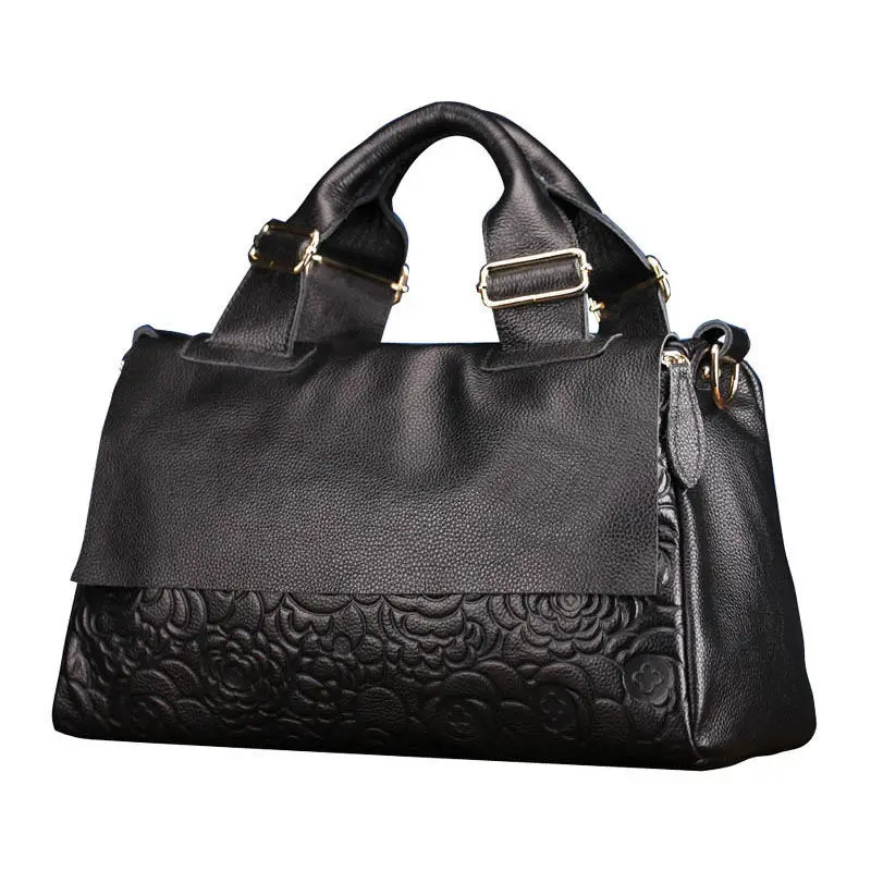 

2024 New Leather Women's Handbag Large Bag Fashion Cowhide Large Capacity Women's Single Shoulder Crossbody Bag