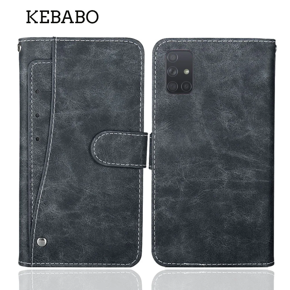 Leather Wallet For Samsung Galaxy A71 5G Case 6.7