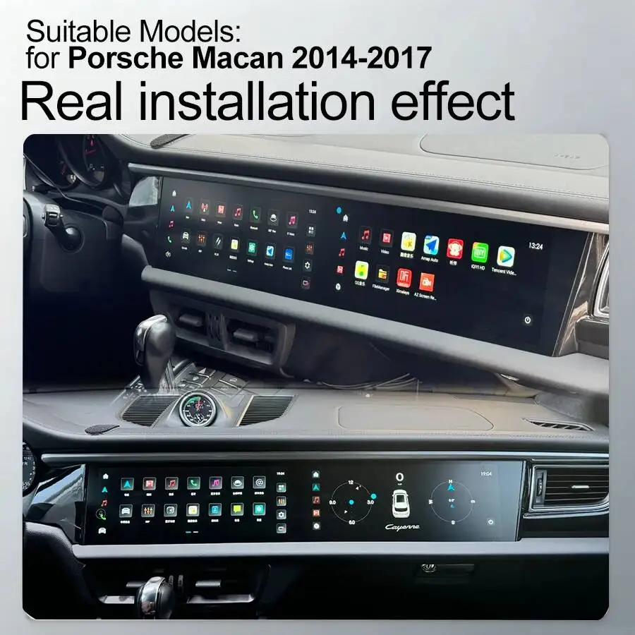 Dual 12.3" Screen Android Car Stereo For Porsche Macan 2014-2017 Head Unit Retrofit Kit CarPlay Android Auto 4G GPS Navigation view 5