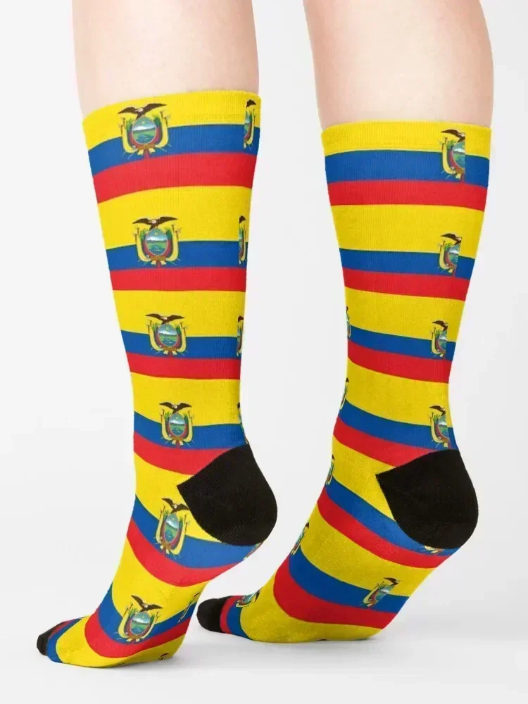 Flag of Ecuador Socks Hiking boots man halloween new in's Men's Socks Women's