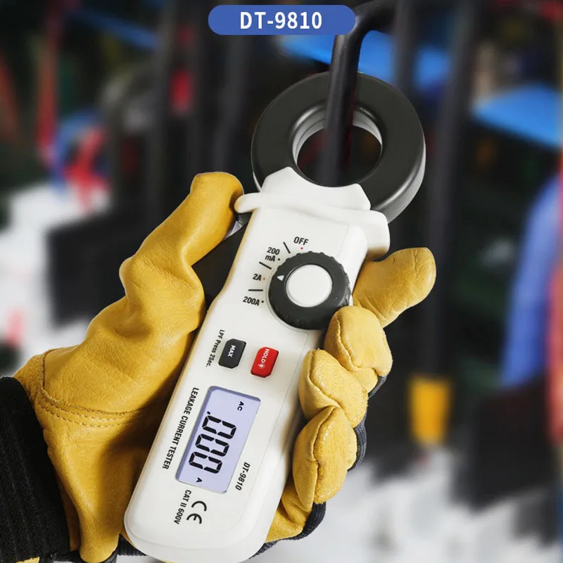 

DT-9810 AC Leakage Current Clamp Meter 100uA High Resolution Mini AC Leakage Current Meter Tester