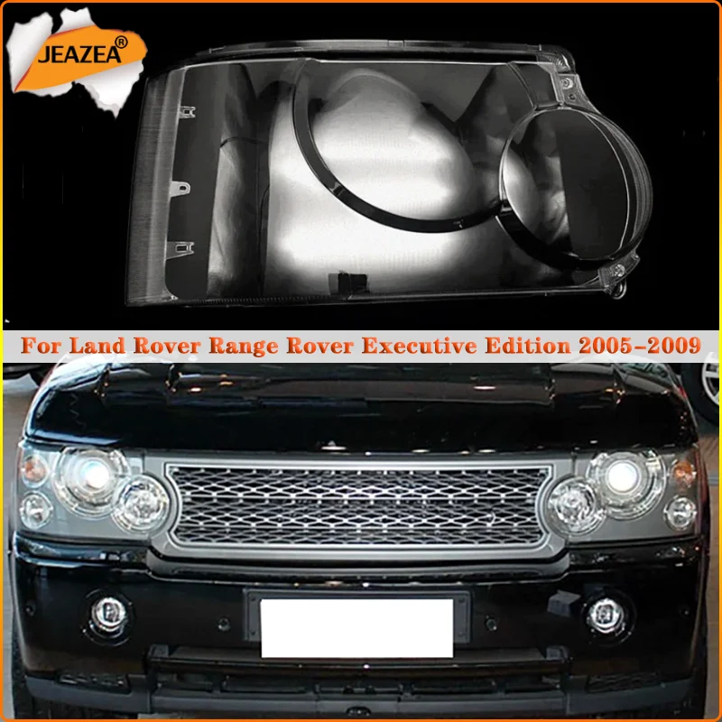 

JEAZEA For Land Rover Range Rover Executive Edition 2005-2009 Headlight Shell Headlamp Cover Lampshade Lamp Lens