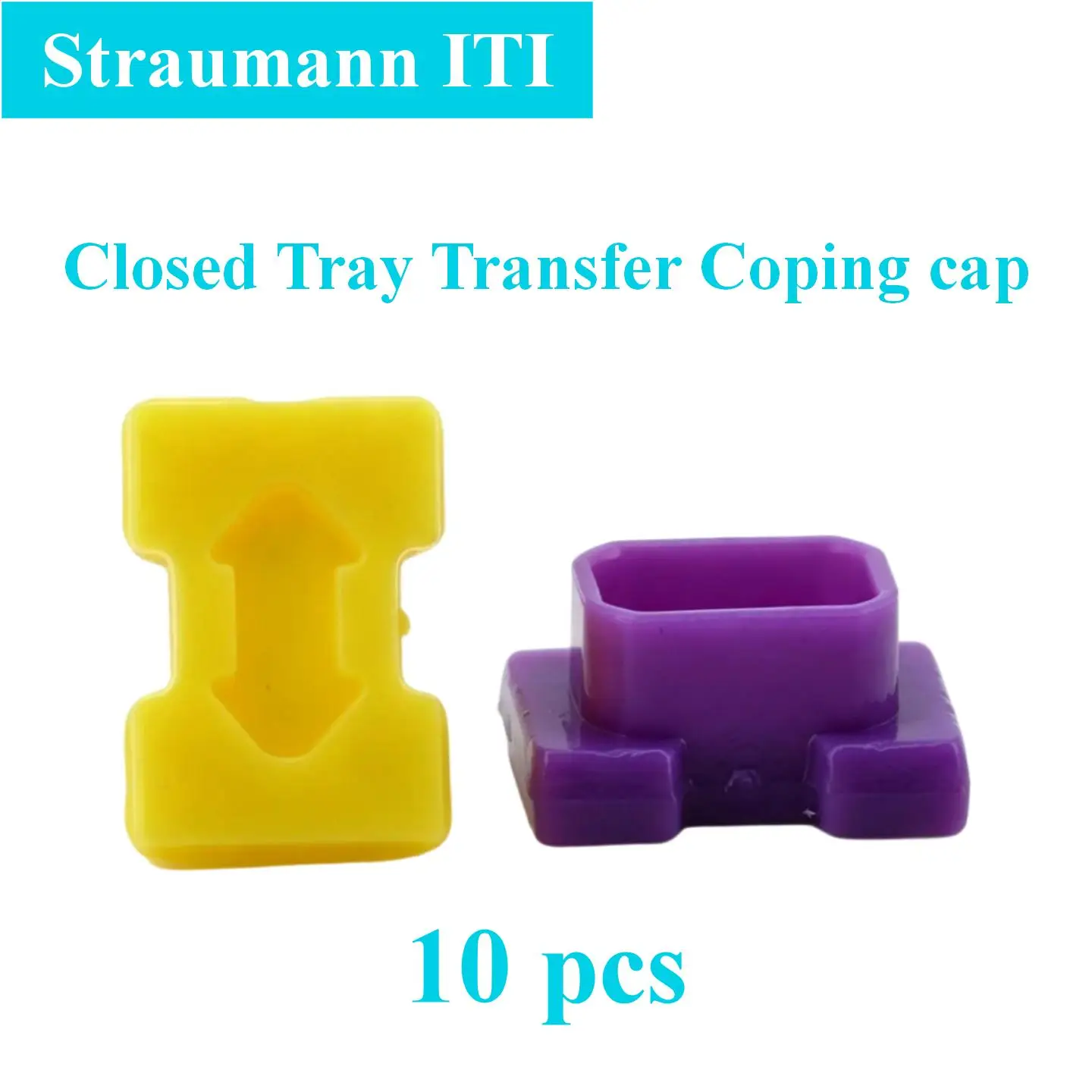 10Pcs Dental Closed Tray Transfer Coping Caps Fits Straumann ITI Implant Fixtures Plastic Snap Positioning Retentive Tool Supply