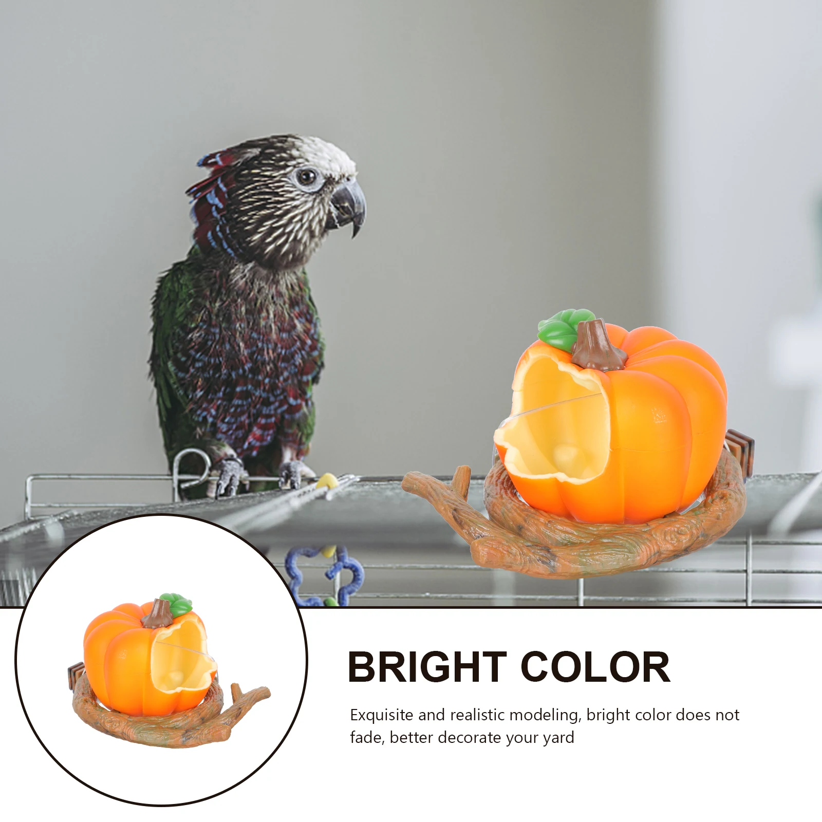 

1pc Bird Feeding Box Fruit Shape Durable Plastic Pet Bird Feeder Cage Attachment Parrot Food Container For Budgie Parakeet Tiger