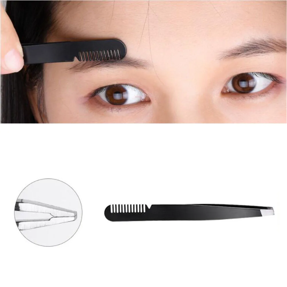 Kit de cuidado de cejas para mujer, pinzas a prueba de herrumbre, tijeras, traje de cejas fácil, herramientas de depilación de precisión para cara, 4 Uds.
