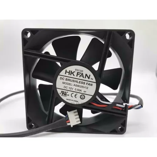 Imagen 1 del producto Original para HKFAN AS8025V12 DC12V 0.50A KOSHIDA UPS ventilador de refrigeración 80*80*25MM