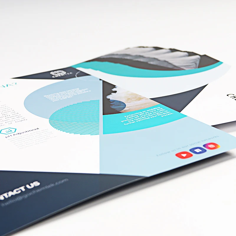 custom.Advertising Brochure Printing Professional Custom A4/A5 Leaflet Flyer Packaging Printing Products
