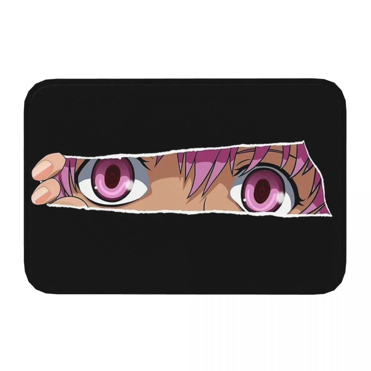 Future Diary Mirai Nikki Entrance Doormat Home Decoration Mirai Nikki Eyes Yuno Gasai Doormat Carpet for Living Room Bedroom Mat