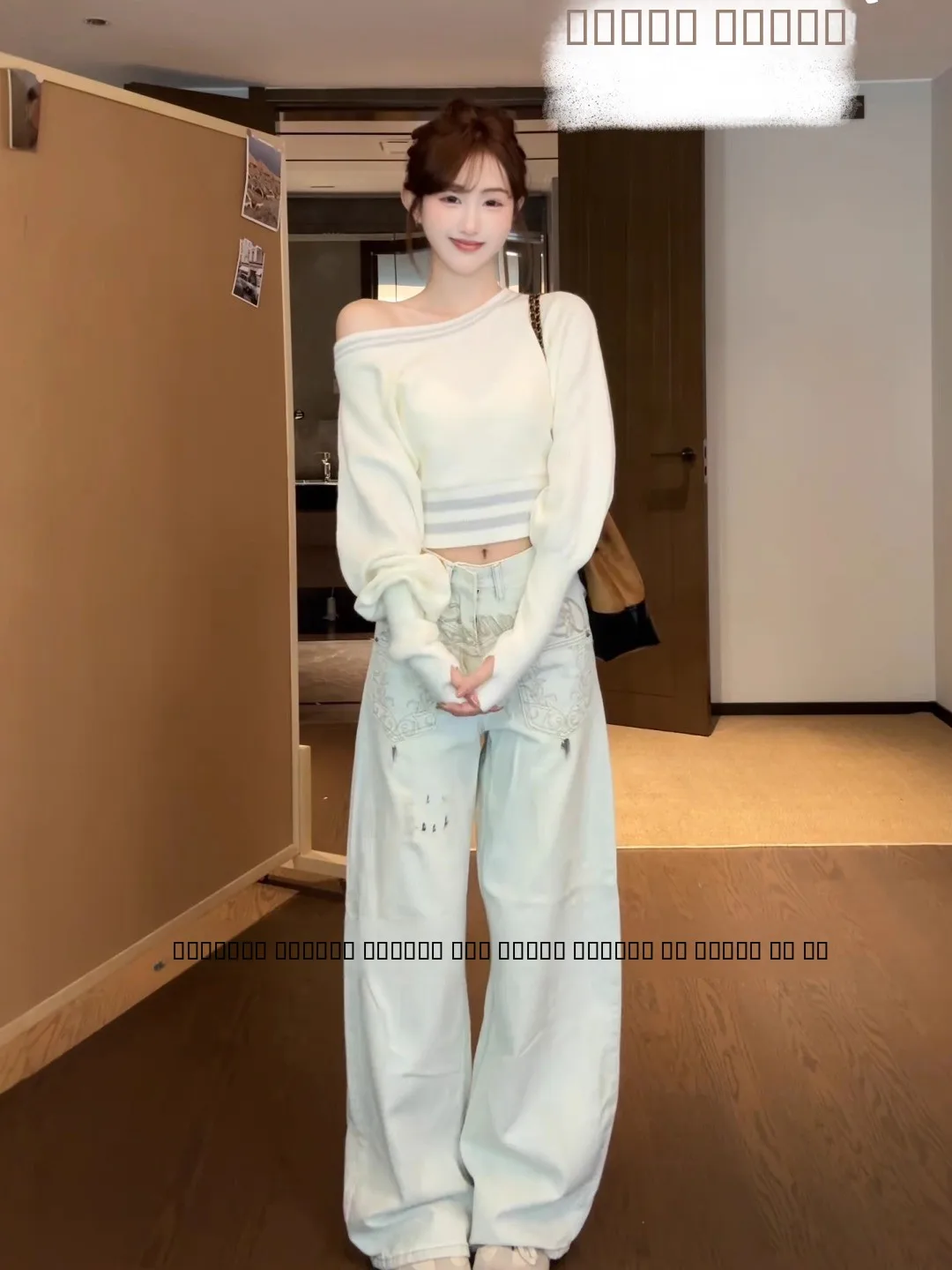 ملابس تريكو طويلة مائلة للسيدات من Lazy Sle ذات ألوان علوية من Blo Base Layer irt Pure Desire White مضادة للشيخوخة #2