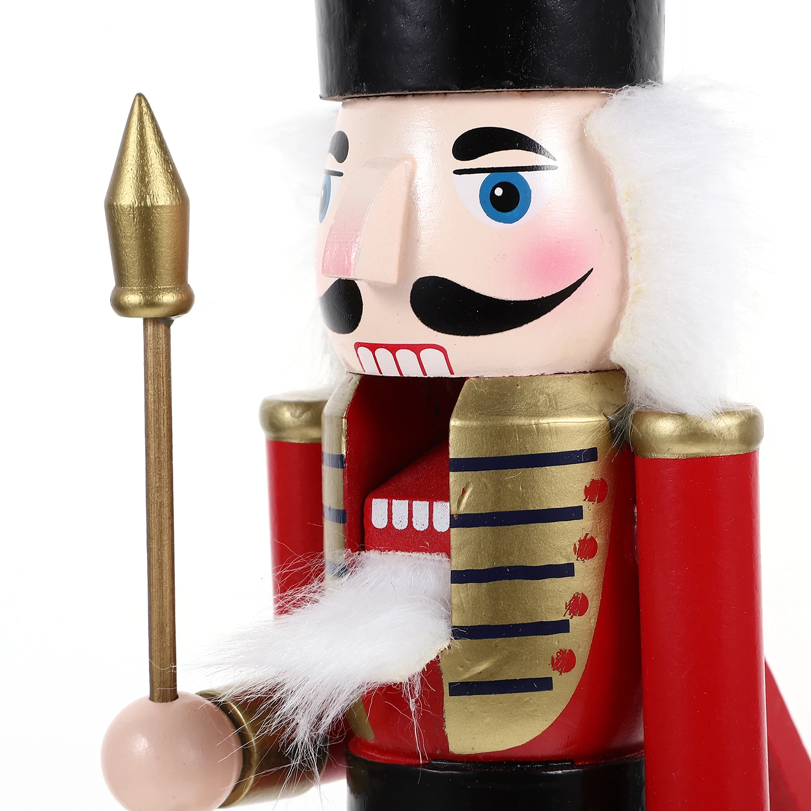 

1pc Christmas Nutcracker Wooden Ornament Desktop Decor Xmas Party Favor Wood Craft Figure Traditional Gift Festival Decoration