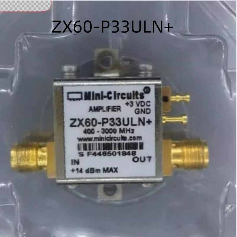 ZX60-P33ULN+ Frequency 400MHz~3GHz Gain 21.1dB Noise coefficient 0.9dB Operating voltage 3V